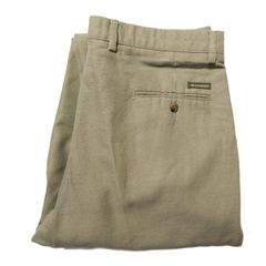 90's リーバイス ドッカーズ クラスA 2タック コットン リネン パンツ (36×32) 薄緑系 90年代 旧タグ オールド Levi's 1997年製 アメリカ古着 USED ビンテージ ヴィンテージ