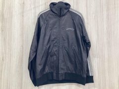 レザートラックジャケット レザージャージ 袖ライン レアBLUEMARLIN