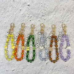 ジョジョの奇妙な冒険 カラーチャーム6個セット キーホルダー 新品