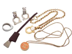 【豪華5点】シャネル グッチ エルメス フェラガモ ネックレス リング クロシェット イヤリング まとめ セット 希少