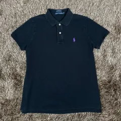 ラルフローレン Ralph lauren ブラック スキニーフィット 半袖 カラーTシャツ M