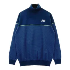 サイズ：6 NEW BALANCE GOLF ニューバランス  タートルネック ニットセーター ボーダー柄 ネイビー系 [240101637659] ゴルフウェア メンズ ストスト