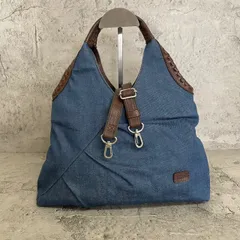 希少　極美品　IBIZA イビサ　2way ショルダーバッグ　ハンドバッグ　岡山デニム　レザー