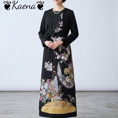 ❦Kaena❦ 着物リメイク ワンピース&ボレロ 作家物 ロング ドレス