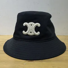 CELINE TRIOMPHE BUCKET HAT 2AUE5968P SIZE-M セリーヌ トリオンフ バケットハット ブラック 心斎橋店