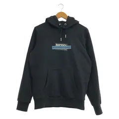 【中古】DIESEL プルオーバーパーカー サイズS 黒 ロゴ/デニムテープ ディーゼル[91]