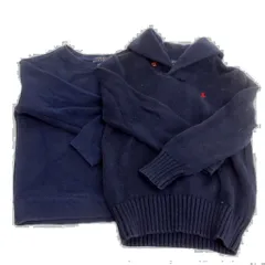 ポロ ラルフローレン POLO RALPH LAUREN 2点 セット セーター スウェット 長袖 紺 ネイビー 6 7