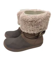 【管理番号-P】Crocs クロックス ボアショートブーツ W7 中古 現状品のサムネイル