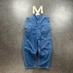 go slow caravan Denim Overall ゴースローキャラバン デニム オーバーオール サロペット ワイド ブルー コットン メンズ 350228