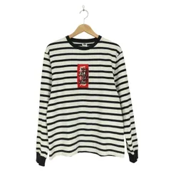 ザブラックアイパッチ THE BLACK EYE PATCH HWC LABEL STRIPED L/S TEE メンズ  M