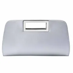 【新品】 [Vaschy] クラッチバッグ レディース, ファション 大きめ パーティーバッグ 結婚式 バッグ 3Way ハンドバッグ 斜めがけバッグ ショルダーバッグ カバン シルバー 1