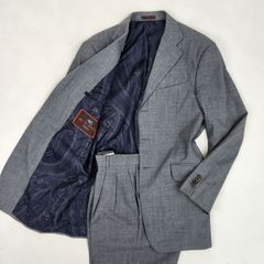 エトロ ETRO 裏地ペイズリー総柄 スーツ セットアップ グレー 48 L ETRO エトロ スーツ セットアップ 裏地 総柄 ペイズリー グレー 48