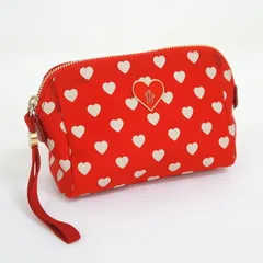 MONCLER モンクレール ポーチ ハート レッド×ホワイト ナイロン 09A-60024