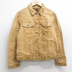 古着 ギャップ GAP 長袖 レザー ジャケット レディース 00年代 00s ベージュ系 26jan16