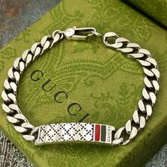 19 グッチ GUCCI 925 ブレスレット シルバーシェリーライン Y877