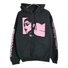 ARIANA GRANDE アリアナ・グランデ スウェット パーカー ミュージシャン ブラック(メンズ M)中古 古着 X4164