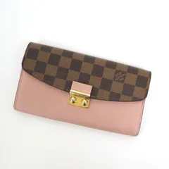 LOUIS VUITTON ルイヴィトン ポルトフォイユ・クロワゼット 2つ折り長財布 ダミエ N60215 MI4188