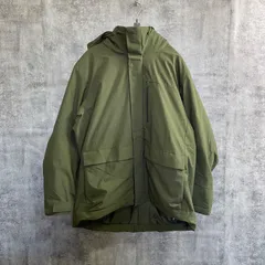 【k-185】UNIQLO ユニクロ マウンテンパーカー カーキ オリーブ XXL メンズ フード付き 防水ジャケット アウトドアジャケット ナイロンジャケット 大きいサイズ アウター ジップアップ 防寒 キャンプ カジュアル シンプル 古着 メンズアウター