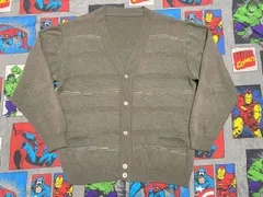 柄入りニットカーディガン M USA古着