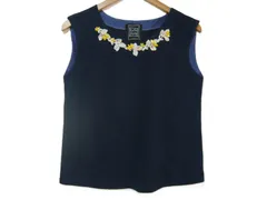 k03250924068　Cynthia Rowley　2　Navy　　トップス　ノースリーブ　春夏