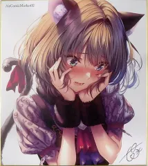 【中古】同人アクセサリー・小物系 【アイドルマスター】複製色紙 高垣楓(ピロ水) エアコミケ2/まほ～びん 特典