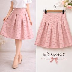 M'S GRACY エムズグレイシー☆タフタふんわり広がるフレアシルエット