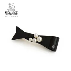 アレクサンドル ドゥ パリ ALEXANDRE DE PARIS 8cm バレッタ aa8-18264-02 髪留め パール ブランド ハンドメイド ヘアアクセサリー 大人 女性 かわいい おしゃれ