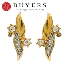 【中古】 ニナリッチ イヤリング メタル ラインストーン ゴールド メッキ アクセサリー レディース 女性 NINA RICCI