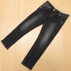 (102★ 日本製 EDWIN エドウィン 436XVL スキニー ユーズド加工 ストレッチ デニム パンツ ジーンズ S レディース 古着