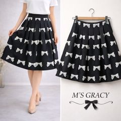 M'S GRACY エムズグレイシー☆タフタふんわり広がるフレアシルエット