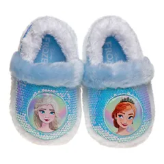 ディズニー レディース シューズ サンダル Disneys Frozen 2 Anna Elsa Toddler Girls Slippers Blue White ホワイト