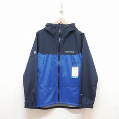 極美品 モンベル サンダーパス ナイロンジャケット ネイビー×ベージュ