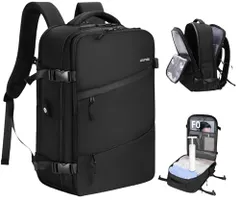 [HOMIEE] リュック ビジネス レディース 大容量 31L 40L 乾湿分離 180°開く メンズ 旅行 通勤 リュックサック 15.6インチPC A4 バック 盗難防止 2WAY USBケーブル付き 防水 耐衝撃 通学 高校生 出張  c16714cf