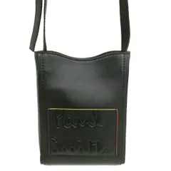 ポールスミス PAUL SMITH ブランデッドカラーエッジ クロスボディバッグ サコッシュ レザー ブラック