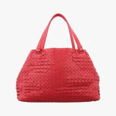 ボッテガヴェネタBottega Venetaイントレチャート レッド ラムスキン B02959876Z