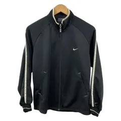 NIKE(ナイキ) ジャージ サイズM レディース美品  - 黒×アイボリー×グレー 長袖