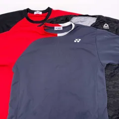 [3点セット] ヨネックス バドミントン S/Jリーグ JAPAN ウェア リーボック シャツ サイズM/L YONEX