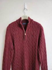 ポロラルフローレン ケーブル ハーフジップアップ (L