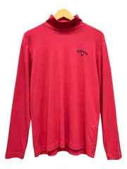Callaway (キャロウェイ) 長袖シャツ モックネックシャツ L レッド 赤 メンズ/091