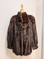 SAGA MINK サガミンク ミンク 裏地模様 ミンクコート ブラウン 13