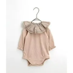 《新品》フリル衿 ロンパース 60㎝ 80㎝ p.premier ベビー服 P433014