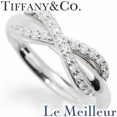 【新品仕上済】 TIFFANY&Co. インフィニティ ダイヤモンド ホワイトゴールド K18WG リング 4号 レディース 返品OK