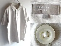 MARGARET HOWELL マーガレットハウエル 2020SS FINE COTTON JERSEY コットン天竺 ポロシャツ M ライトベージュ 日本製 MHL.のサムネイル
