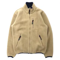 L.L.Bean USA製 フルジップ フリースジャケット S クリーム ポリエステル 0D437