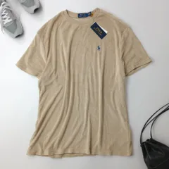 新品 POLO RALPH LAUREN ポロ ラルフローレン パイルTシャツ カットソー ベージュ(43E＋5020)26N