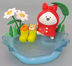 [중고] 소품 넣고 수납 케이스 문구 씨 & 젤리 씨 & 새끼 고양이 씨 웅덩이 소품 트레이 [이치 반 쿠지 문구와 함께 ~ 내일도 분명 좋은 날씨 ~] B상