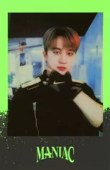 【中古】コレクションカード(男性) Stray Kids/Changbin(チャンビン)/枠黒・黄緑/「Stray Kids 2nd World Tour MANIAC in Seoul」グッズ予約特典ランダムポラロイドカード