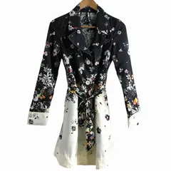 Desigual デシグアル 花柄 ポリエステル コート 38