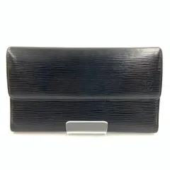 〇〇LOUIS VUITTON ルイヴィトン エピ ポルトトレゾール インターナショナル 三つ折り長財布  M63382 ブラック