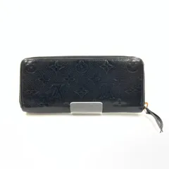 〇〇LOUIS VUITTON ルイヴィトン モノグラム アンプラント ポルトフォイユ クレマンス レディース ラウンドファスナー長財布 M60171 ブラック